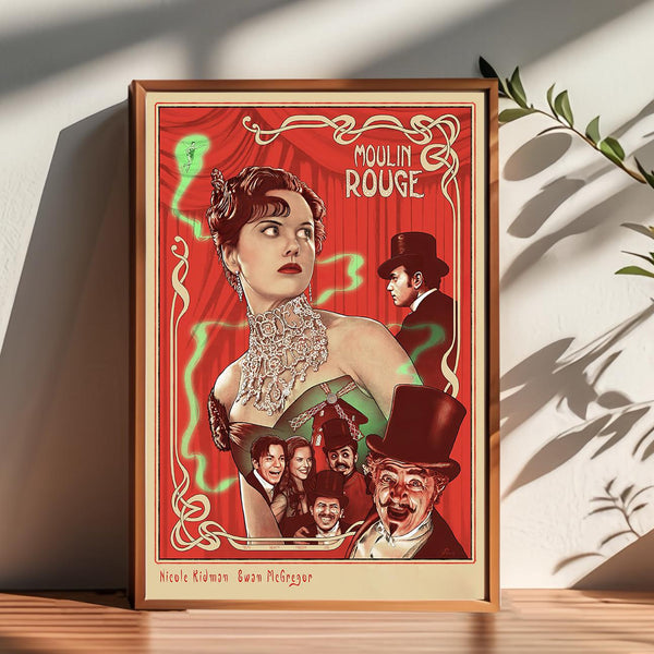 Moulin Rouge Movie Poster Handmade Canvas Wall Art 1840140278