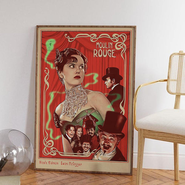 Moulin Rouge Movie Poster High-Definition Canvas Art Print 4304578272