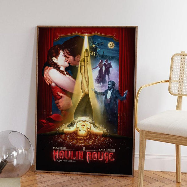 Moulin Rouge Movie Poster High-Definition Canvas Art Print 4304578272 - Copy