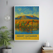 Mount Katahdin Print, Mount Katahdin Photo Poster, Mount Katahdin Travel Wall Art, Mount Katahdin Map Print, Mount Katahdin, Maine, USA