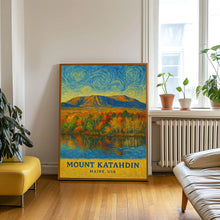 Mount Katahdin Print, Mount Katahdin Photo Poster, Mount Katahdin Travel Wall Art, Mount Katahdin Map Print, Mount Katahdin, Maine, USA
