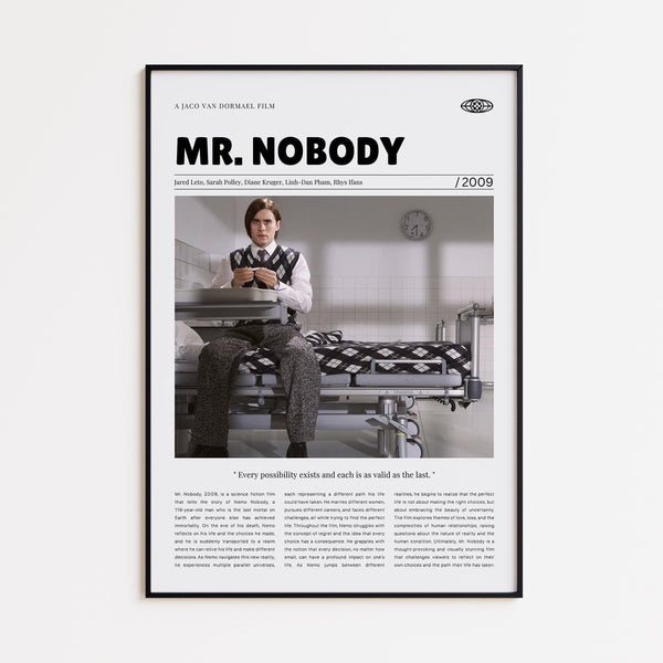 Mr. Nobody, Jaco Van Dormael, Retro Movie Poster, Custom Movie Poster Print 4421168245