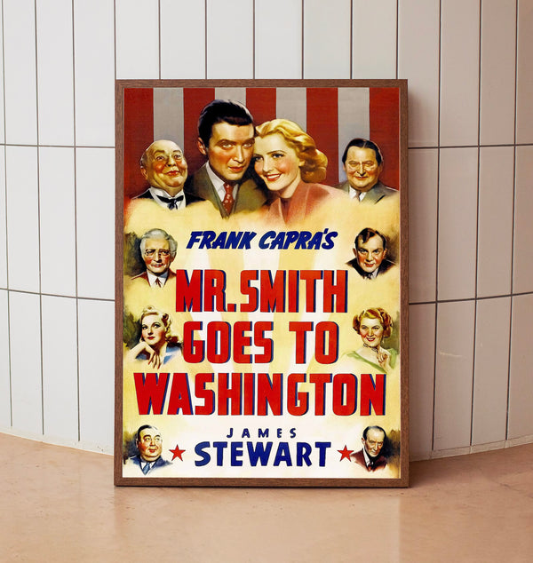 Mr. Smith Goes to Washington 1939Poster Art Print Movie Posters Gift for Movie lovers