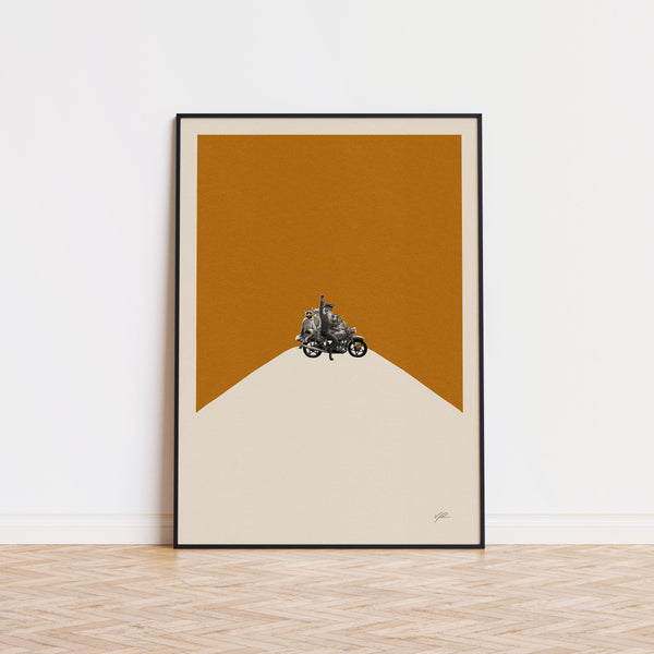 Mr Fox Inspired Poster  Minimalist Art Print  Retro Art Print  Wall Art  Housewarming Gift  Wes Anderson Movie Poster 1636684913