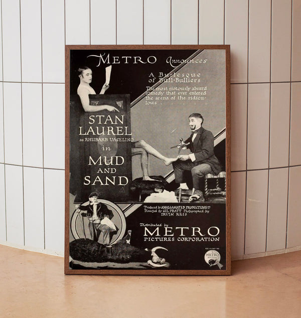 Mud and Sand 1922Poster Art Print Movie Posters Gift for Movie lovers