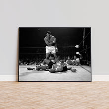 Muhammad Ali Print, Muhammad Ali vs Sonny Liston Black and White Wall Art, Vintage Print, Photography Prints, Museum Quality Photo Art Print 1606605132