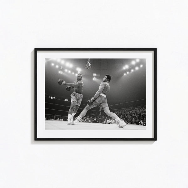 Muhammad Ali vs Joe Frazier Print, Muhammad Ali Black and White Wall Art, Vintage Print, Photography Prints, Museum Quality Photo Art Print 1606605368