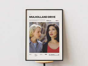Mulholland Drive Poster, Alternative Movie Poster Print, David Lynch's Movie Mulholland Drive Wall Art, Naomi Watts and Laura Harring Poster 1864797504