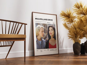 Mulholland Drive Poster, Alternative Movie Poster Print, David Lynch's Movie Mulholland Drive Wall Art, Naomi Watts and Laura Harring Poster 1864797504
