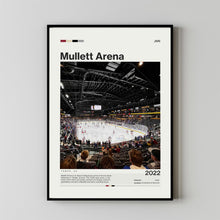 Mullett Arena Poster Arizona Coyotes NHL Print, Mid-Century Modern