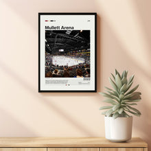 Mullett Arena Poster Arizona Coyotes NHL Print, Mid-Century Modern
