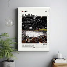 Mullett Arena Poster Arizona Coyotes NHL Print, Mid-Century Modern