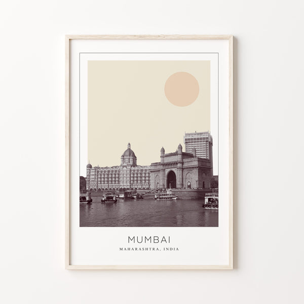 Mumbai Poster Print, Mumbai Travel Poster, Mumbai Minimalistic Wall Art, Mumbai, Maharashtra, India 1882437477