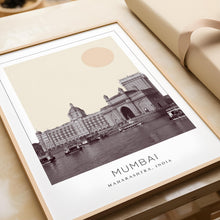Mumbai Poster Print, Mumbai Travel Poster, Mumbai Minimalistic Wall Art, Mumbai, Maharashtra, India 1882437477