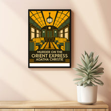 Murder on the Orient Express, Book Cover, Agatha Christie, Poster, Wall Art, Minimalist