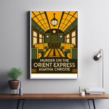 Murder on the Orient Express, Book Cover, Agatha Christie, Poster, Wall Art, Minimalist
