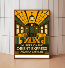 Murder on the Orient Express, Book Cover, Agatha Christie, Poster, Wall Art, Minimalist