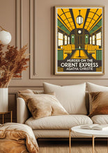 Murder on the Orient Express, Book Cover, Agatha Christie, Poster, Wall Art, Minimalist, Classic Literature, Classic Novel, Crime Novel 1809335068