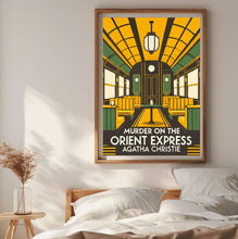 Murder on the Orient Express, Book Cover, Agatha Christie, Poster, Wall Art, Minimalist, Classic Literature, Classic Novel, Crime Novel 1809335068