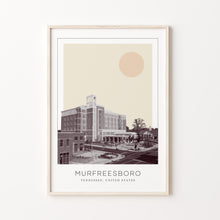 Murfreesboro Poster Print, Murfreesboro Travel Poster, Murfreesboro Minimalistic Wall Art, Murfreesboro, Tennessee, United States 1882438057