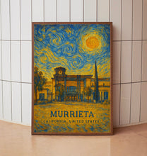 Murrieta Poster Print, Murrieta Travel Poster, Murrieta Van Gogh Style Wall Art, Murrieta, California, United States