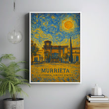 Murrieta Poster Print, Murrieta Travel Poster, Murrieta Van Gogh Style Wall Art, Murrieta, California, United States