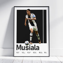 Musiala Germany Football Poster, German National Print, Sports Wall Art Decor Design 1551960774