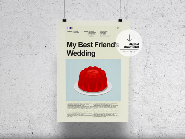 My Best Friend's Wedding  Minimalist Movie Poster 1455225445