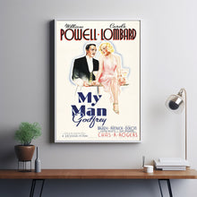 My Man Godfrey 1936Poster Art Print Movie Posters Gift for Movie lovers