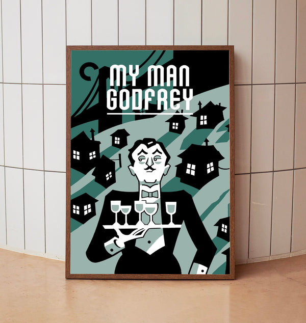 My Man Godfrey 1936Poster Art Print Movie Posters Gift for Movie lovers 1