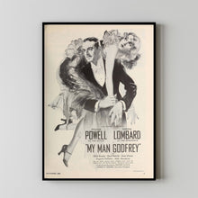 My Man Godfrey 1936Poster Art Print Movie Posters Gift for Movie lovers 2