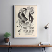 My Man Godfrey 1936Poster Art Print Movie Posters Gift for Movie lovers 2