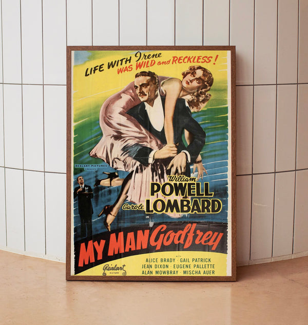 My Man Godfrey 1936Poster Art Print Movie Posters Gift for Movie lovers 4