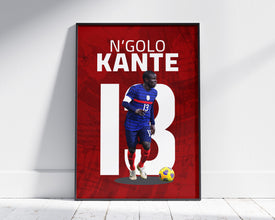 N'Golo Kante Poster, French Football Art, Soccer Fan Gift Sport Poster 1714926745