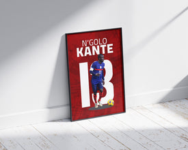 N'Golo Kante Poster, French Football Art, Soccer Fan Gift Sport Poster 1714926745