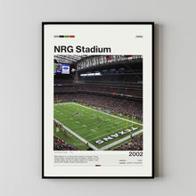 NRG Stadium Poster, Houston Texans Poster Print, NFL Stadium Poster, Football Fan Gift Print