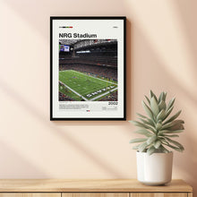NRG Stadium Poster, Houston Texans Poster Print, NFL Stadium Poster, Football Fan Gift Print