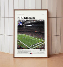 NRG Stadium Poster, Houston Texans Poster Print, NFL Stadium Poster, Football Fan Gift Print