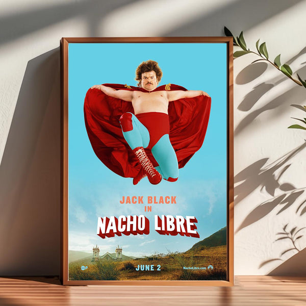 Nacho Libre Movie Poster Handmade Canvas Wall Art 1872256654