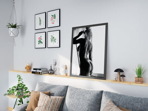 Naked Woman in Bath Print, Black and White, Sexy Bathroom Wall Art, Feminist Poster, Printable, Teen Girls Bathroom Decor, Digital Download 1734787732