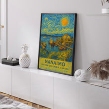 Nanaimo Poster Print, Nanaimo Travel Poster, Nanaimo Van Gogh Style Wall Art, Nanaimo, British Columbia, Canada