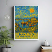 Nanaimo Poster Print, Nanaimo Travel Poster, Nanaimo Van Gogh Style Wall Art, Nanaimo, British Columbia, Canada