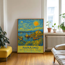 Nanaimo Poster Print, Nanaimo Travel Poster, Nanaimo Van Gogh Style Wall Art, Nanaimo, British Columbia, Canada