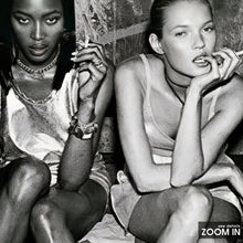Naomi Campbell and Kate Moss Print, Fashion Poster, Black and White Wall Art, Vintage Print, Photography Prints, Museum Quality Print 1620778395 6470