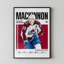 Nathan MacKinnon #29 Poster Colorado Hockey Wall Art