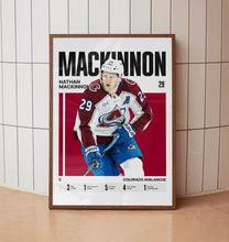 Nathan MacKinnon #29 Poster Colorado Hockey Wall Art