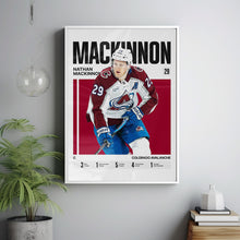 Nathan MacKinnon #29 Poster Colorado Hockey Wall Art 1