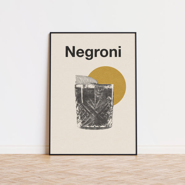 Negroni Cocktail Minimalist Poster  Drinks Poster  Art Deco Poster   Cocktail Wall Art  Housewarming Gift  Bar Decor 1584179309