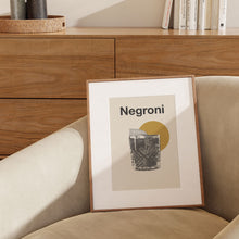 Negroni Cocktail Minimalist Poster  Drinks Poster  Art Deco Poster   Cocktail Wall Art  Housewarming Gift  Bar Decor 1584179309