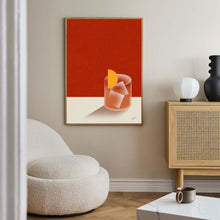 Negroni Minimalist Poster  Drinks Poster  Mid Century Modern Print Art   Cocktail Wall Art  Housewarming Gift  Bar Decor 1409617010